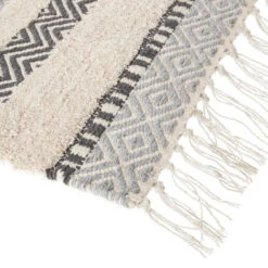 Tapis Coton à Franges Atmosphera 11 Tapis Coton à Franges Atmosphera -Mobilier Soldes tapis coton a franges atmosphera 4