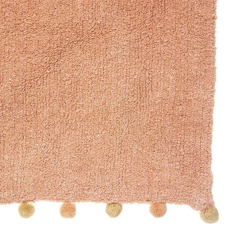 Tapis Enfant 100x150 Rose à Pompons Atmosphera 4 Tapis Enfant 100x150 Rose à Pompons Atmosphera – Image 2