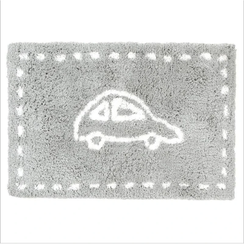 Tapis épais Pour Enfant Microfibre 90 X 60 Cm Gris 3 Tapis épais Pour Enfant Microfibre 90 X 60 Cm Gris