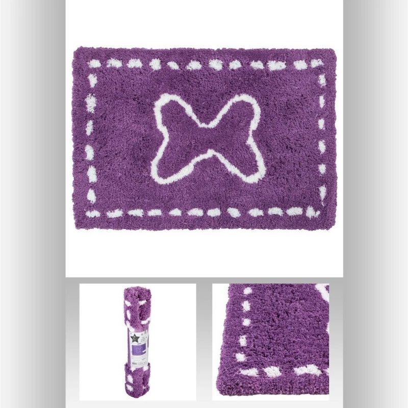 Tapis épais Pour Enfant Microfibre 90 X 60 Cm Violet 4 Tapis épais Pour Enfant Microfibre 90 X 60 Cm Violet – Image 2
