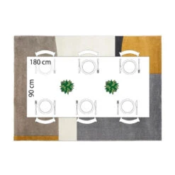 Tapis Rectangulaire Relief Abstrait 160x230 Atmosphera -Mobilier Soldes tapis rectangulaire relief abstrait 160x230 atmosphera 3