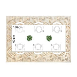 Tapis Rectangulaire Relief Feuille 160x230 Atmosphera -Mobilier Soldes tapis rectangulaire relief feuille 160x230 atmosphera 1 3