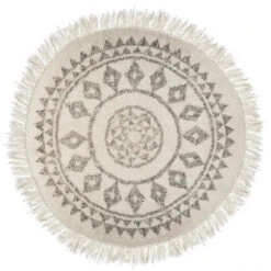 Tapis Rond Ă Franges D120 Cm Etnik Atmosphera