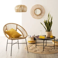 Tapis Rond Ajouré En Jute Atmosphera -Mobilier Soldes tapis rond ajoure en jute atmosphera 2