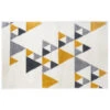 Tapis Triangle 120x170 Ilan Moutarde Atmosphera -Mobilier Soldes tapis triangle 120x170 ilan moutarde atmosphera