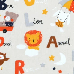 Tissu Cretonne Alphabet 160cm 140g Multicolore -Mobilier Soldes tissu cretonne alphabet 160cm 140g multicolore 2