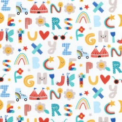 Tissu Cretonne Marelle 160cm 140g Multicolore