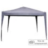 Toile De Tonnelle Easy Up Coloris Ardoise Hespéride -Mobilier Soldes toile de tonnelle easy up coloris ardoise hesperide