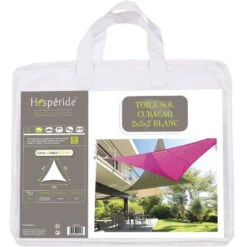 Toile Solaire 2x2x2m Curacao Blanc Hespéride -Mobilier Soldes toile solaire 2x2x2m luxe hesperide curacao blanc 2