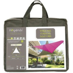 Toile Solaire 2x2x2m Curacao Gris Hespéride 8 Toile Solaire 2x2x2m Curacao Gris Hespéride -Mobilier Soldes toile solaire 2x2x2m luxe hesperide curacao gri 2