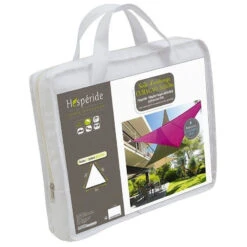 Toile Solaire 3x3x3m Curacao Blanc Hespéride -Mobilier Soldes toile solaire 3x3x3m luxe hesperide curacao blanc 4