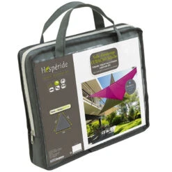 Toile Solaire 3x3x3m Curacao Gris Hespéride -Mobilier Soldes toile solaire 3x3x3m luxe hesperide curacao gris 3