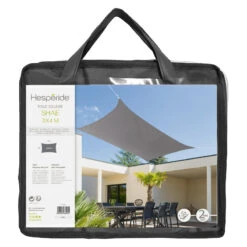 Toile Solaire 3x4m Shae Ardoise Hespéride -Mobilier Soldes toile solaire 3x4m shae ardoise hesperide 1 1