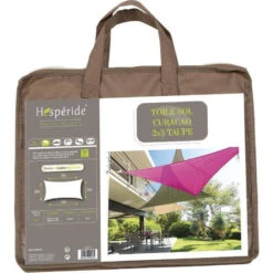 Toile Solaire 3x2m Curacao Taupe Hespéride -Mobilier Soldes toile solaire rectangulaire 2x3m luxe hesperide curacao taupe 2