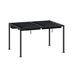 Tonnelle 4 X 3 M Aluminium Ardoise / Graphite Zalya Hespéride 8 Tonnelle 4 X 3 M Aluminium Ardoise / Graphite Zalya Hespéride -Mobilier Soldes tonnelle 4 x 3 m aluminium ardoise graphite zalya hesperide 2