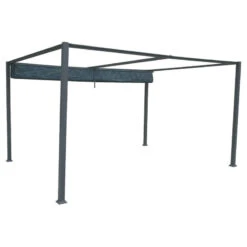 Tonnelle Palmeira 4x3 M Gris Ardoise Hespéride -Mobilier Soldes tonnelle palmeira 4x3 m gris ardoise hesperide 2
