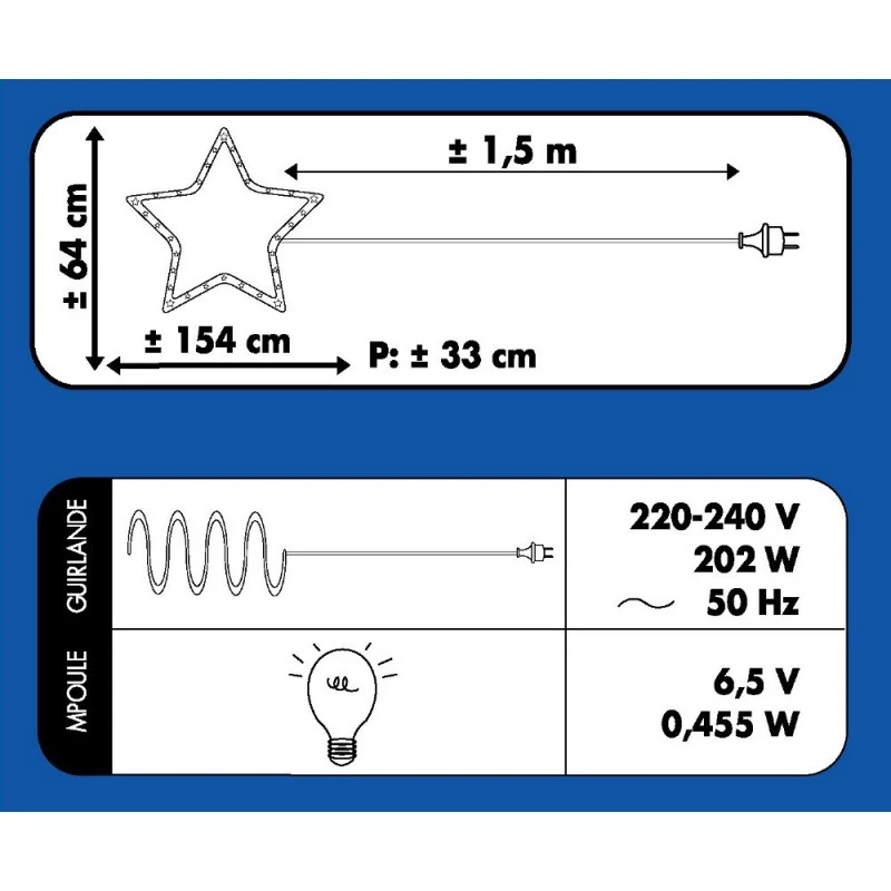 Traîneau + 1 Renne Lumineux Blanc Chaud 5 Traîneau + 1 Renne Lumineux Blanc Chaud – Image 3