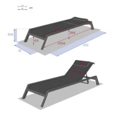 Transat Allure Hespéride Poivre/graphite 13 Transat Allure Hespéride Poivre/graphite -Mobilier Soldes transat allure hesperide poivre graphite 3