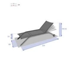 Transat Milenio Bordeaux Et Graphite Hespéride -Mobilier Soldes transat milenio bordeaux graphite et hesperide 3
