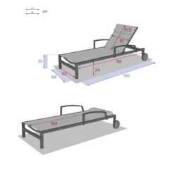Transat Ocala Inclinable Jade/graphite Hespéride -Mobilier Soldes transat ocala inclinable jadegraphite hesperide 5