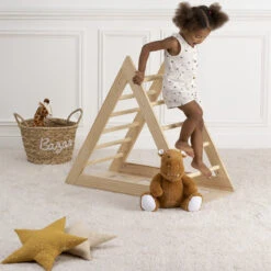 Triangle D'escalade 80x93 Enfant Pin Atmosphera 7 Triangle D'escalade 80x93 Enfant Pin Atmosphera -Mobilier Soldes triangle d escalade 80x93 enfant pin atmosphera 2
