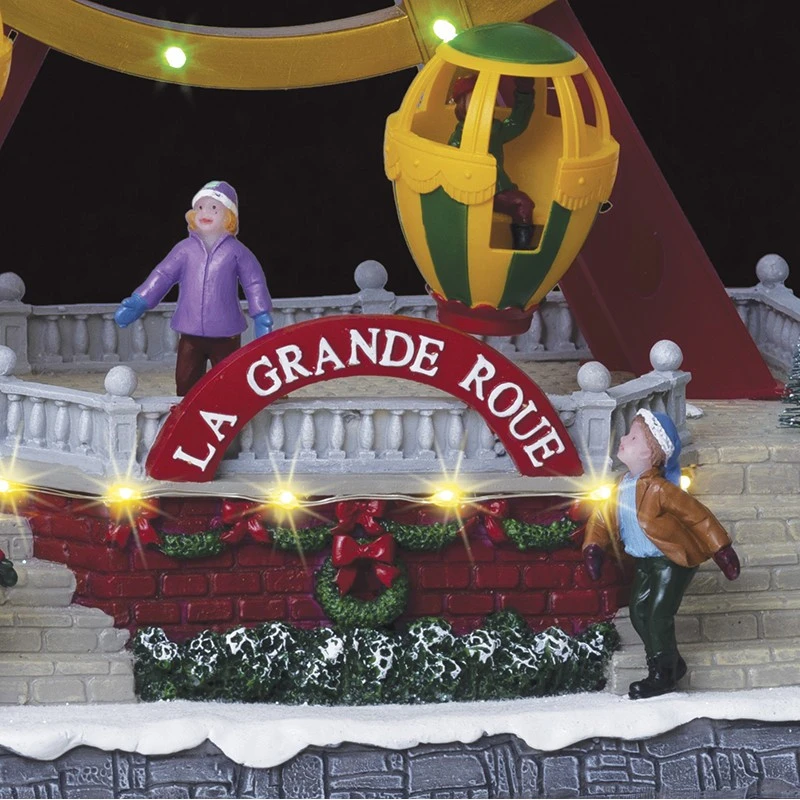 Village De Noël Animé, Lumineux Et Musical Grande Roue 4 Village De Noël Animé, Lumineux Et Musical Grande Roue – Image 2