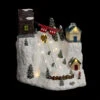 Village De Noël Cours De Ski Lumineux Et Animé -Mobilier Soldes village de noel cours de ski lumineux et anime
