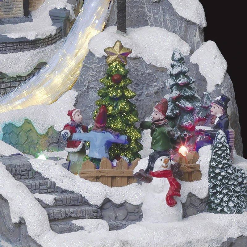 Village De Noël Animé Et Lumineux Modèle église 4 Village De Noël Animé Et Lumineux Modèle église – Image 2