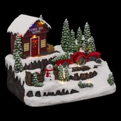 Village De Noël Ferme Aux Sapins Lumineux