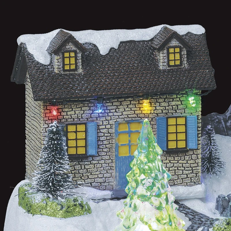 Village De Noël Moulin à Vent Animé, Lumineux Et Musical 5 Village De Noël Moulin à Vent Animé, Lumineux Et Musical – Image 3