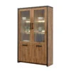 Vitrine 2 Pleines + 2 Portes Vitrées Emie 2 Vitrine 2 Pleines + 2 Portes Vitrées Emie -Mobilier Soldes vitrine 2 pleines 2 portes vitrees emie