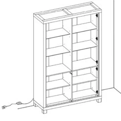 Vitrine 2 Portes + 2 Portes Vitrées Dijon 15 Vitrine 2 Portes + 2 Portes Vitrées Dijon -Mobilier Soldes vitrine 2 portes 2 portes vitrees dijon 1 6