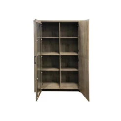 Vitrine 3 Portes Olivier -Mobilier Soldes vitrine 3 portes olivier 4