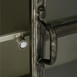 Vitrine Bibliothèque Broc Métal Noir Atmosphera -Mobilier Soldes vitrine bibliotheque broc metal noir atmosphera 3