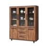 Vitrine Grand Modèle 5 Portes 3 Tiroirs Wilde -Mobilier Soldes vitrine grand modele 5 portes 3 tiroirs wilde